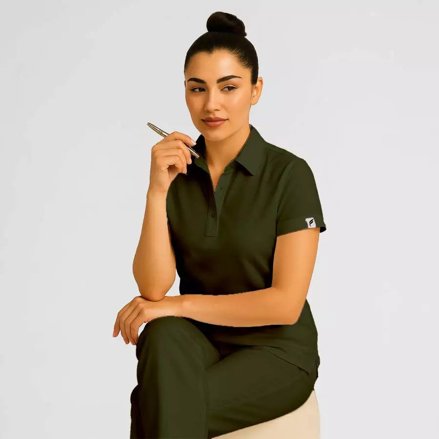 Pyjama de Bloc Femme - Col Chemise Stretch