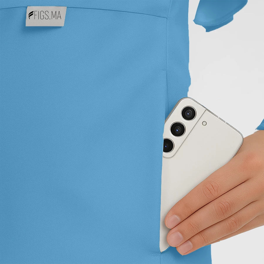 Pyjama de Bloc Femme - Hijab porté par une professionnelle de santé | FIGS.ma – Scrubs confortables et modernes au Maroc