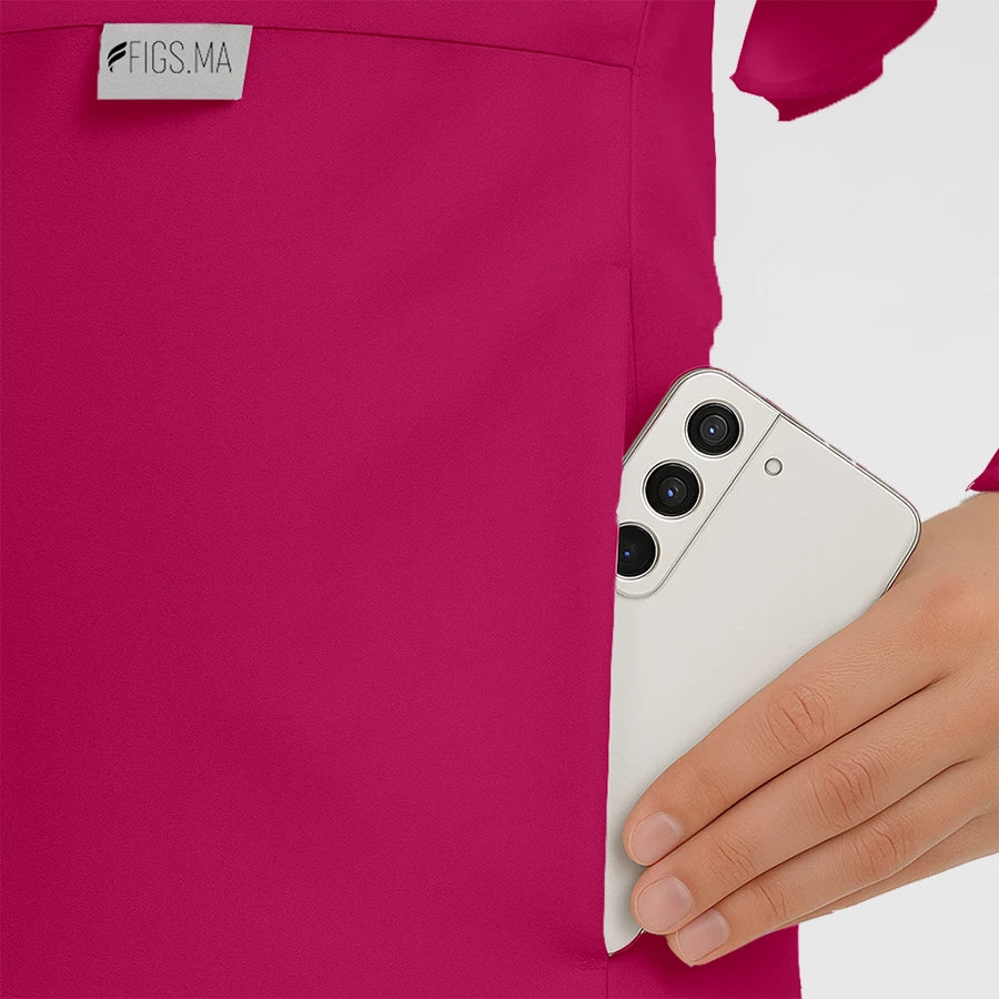 Pyjama de Bloc Femme - Hijab porté par une professionnelle de santé | FIGS.ma – Scrubs confortables et modernes au Maroc