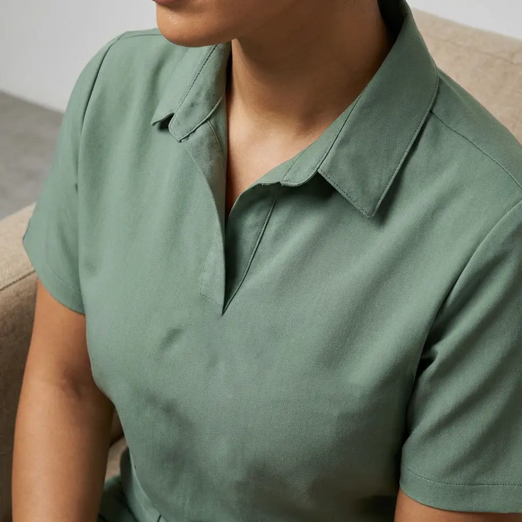 pyjama de Bloc Femme - Col Chemise Stretch
