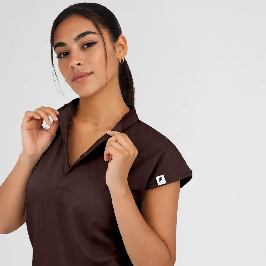 Pyjama de Bloc Femme - Col Officier Stretch