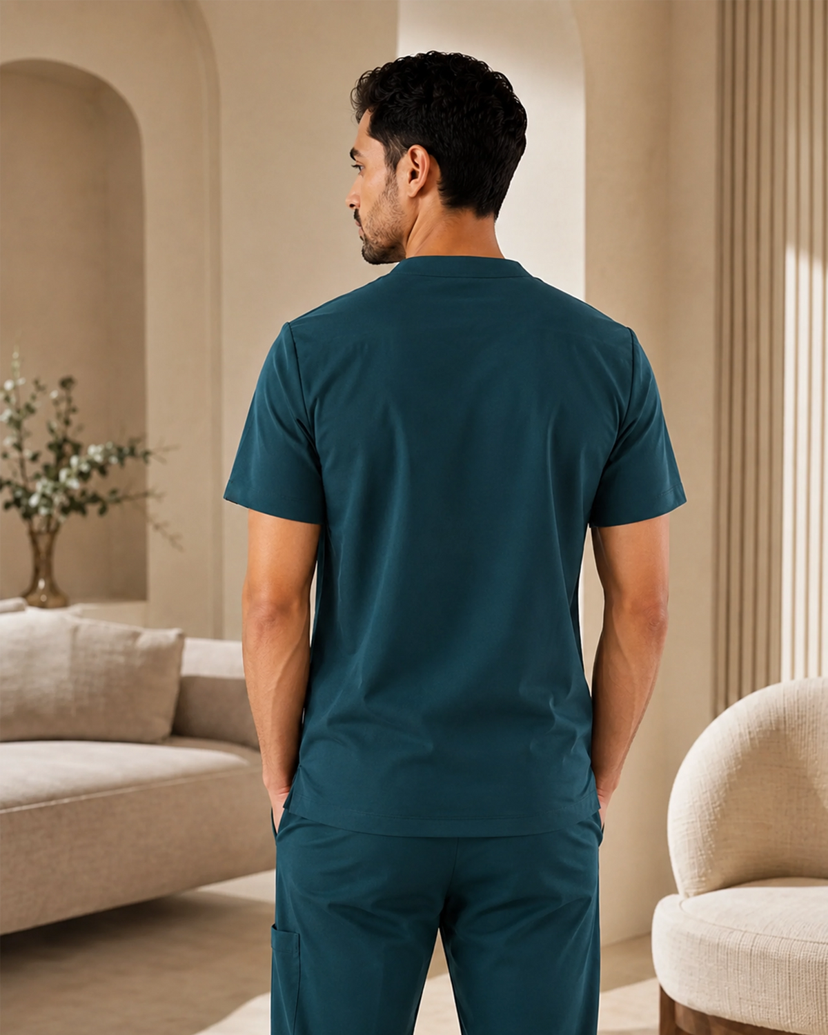 Pyjima Pyjama de Bloc Homme Maroc | Col V Stretch | Uniforme Médical – Figs.ma