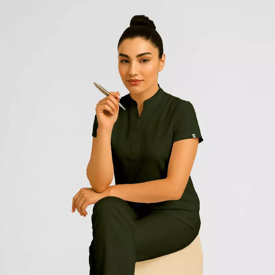Pyjama de Bloc Femme - Col Officier Stretch