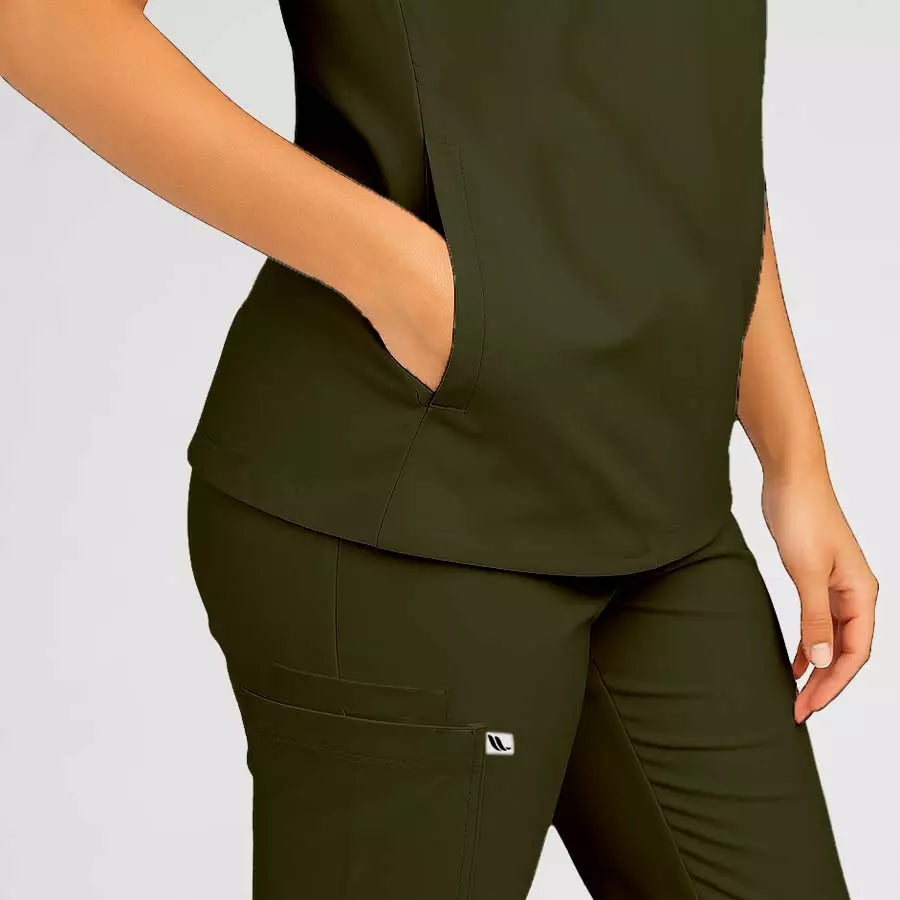 Pyjama de Bloc Femme - Col Officier Stretch