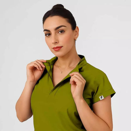 Pyjama de Bloc Femme - Col Officier Stretch