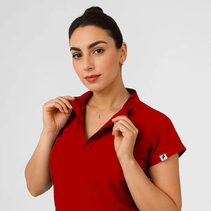 Col Officier Femme Stretch