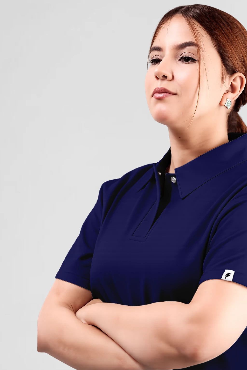 Haut uniquement Femme – Col Chemise Stretch