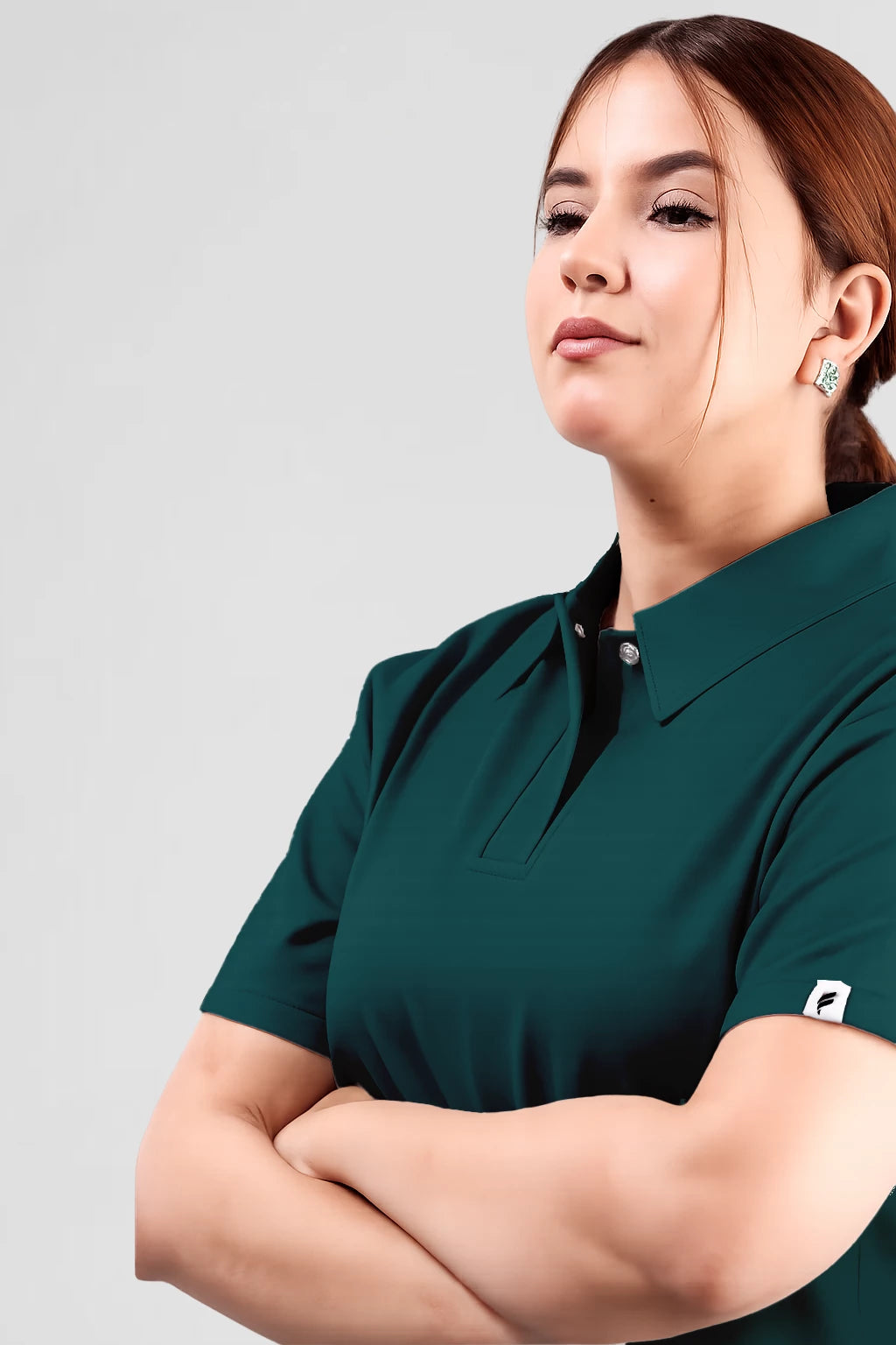 Haut uniquement Femme – Col Chemise Stretch