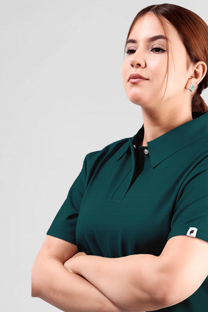 Haut uniquement Femme – Col Chemise Stretch