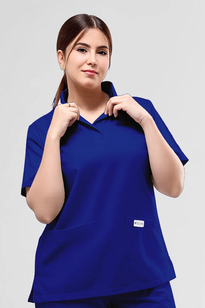 Haut uniquement Femme – Col Chemise Stretch