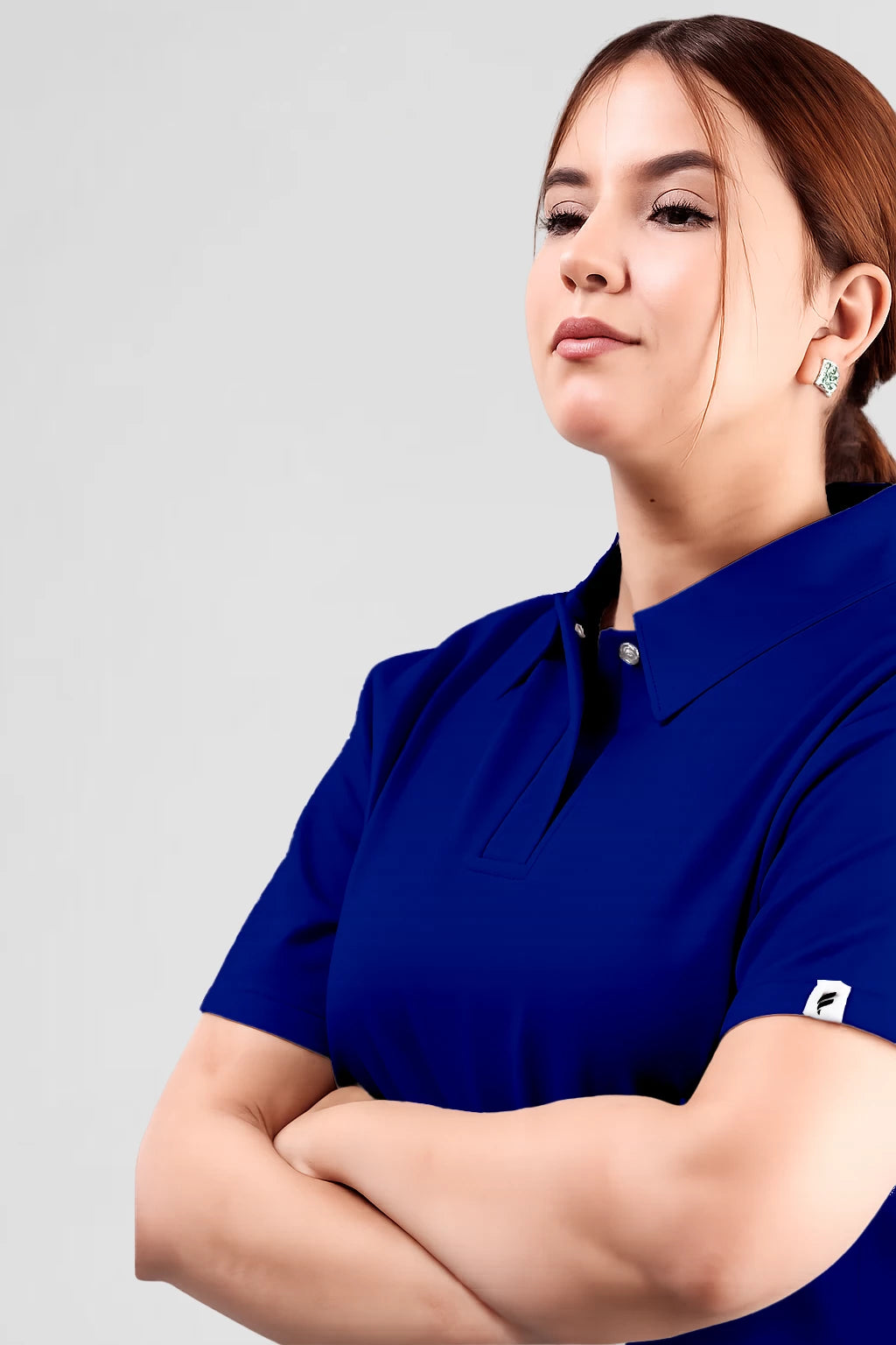 Haut uniquement Femme – Col Chemise Stretch
