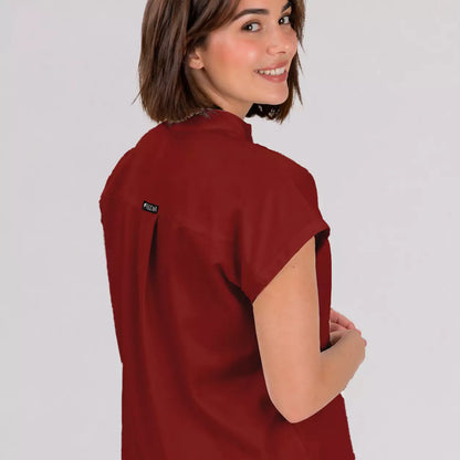 Haut uniquement Femme – Col Officier Stretch