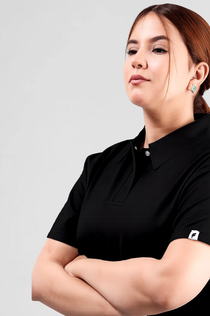 Haut uniquement Femme – Col Chemise Stretch