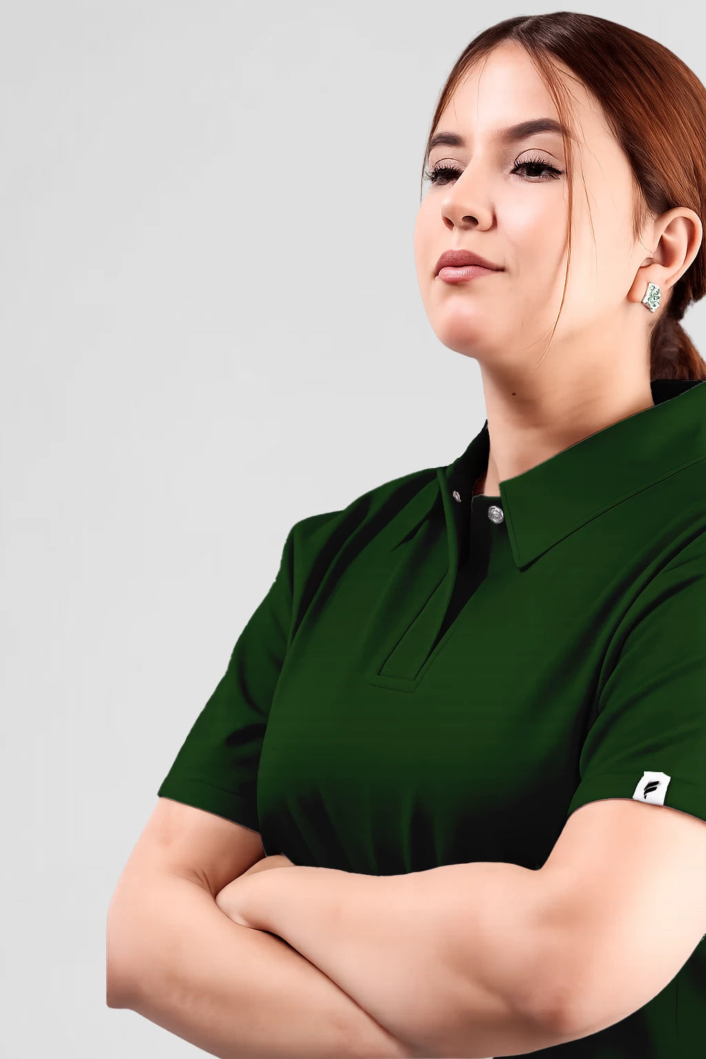 Haut uniquement Femme – Col Chemise Stretch