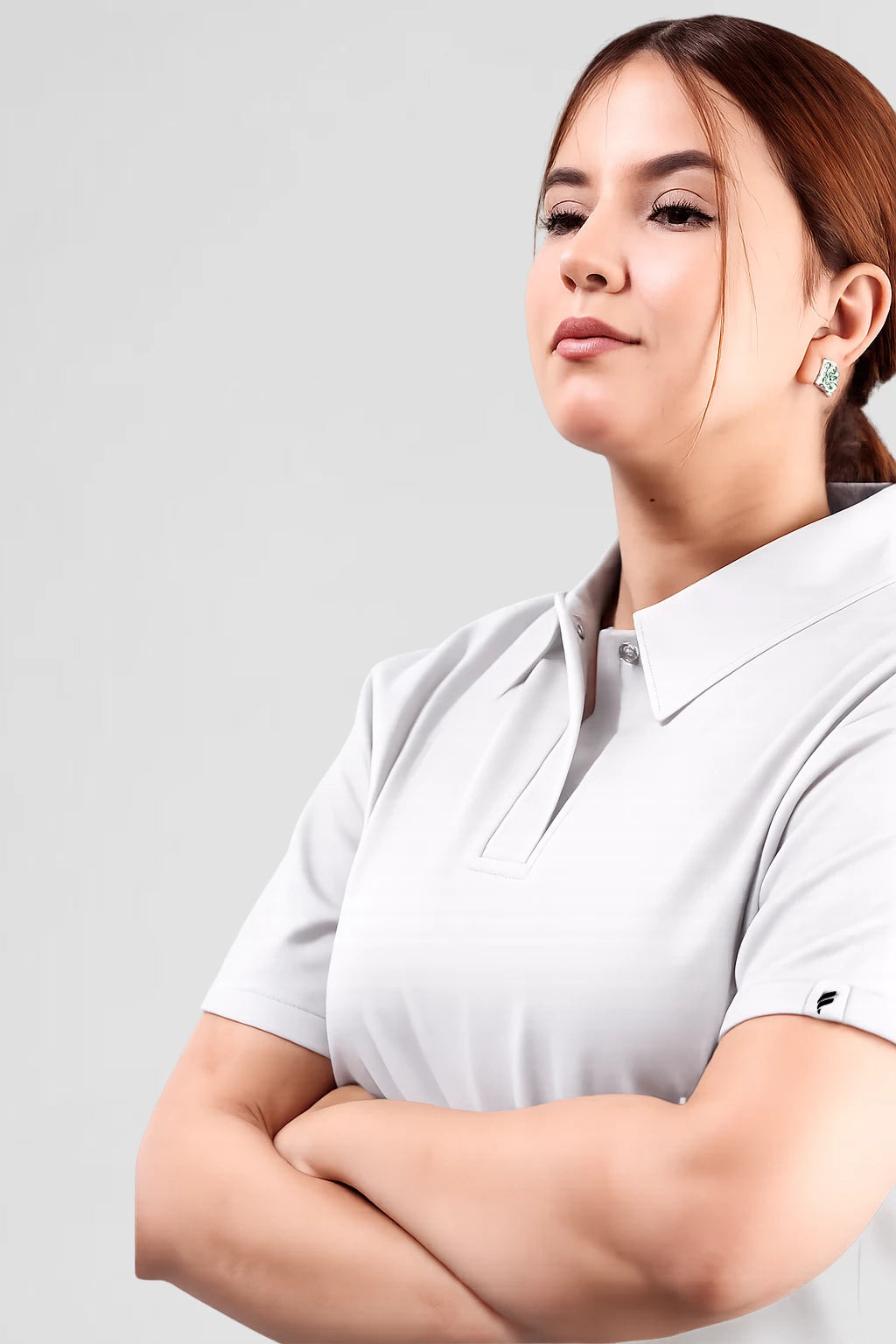 Haut uniquement Femme – Col Chemise Stretch