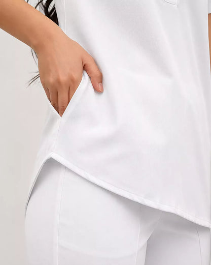 Haut uniquement Femme – Col Officier Stretch